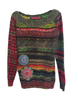 Desigual Maglione Donna - Design Unico E Colorato - Abbigliamento Originale - 5