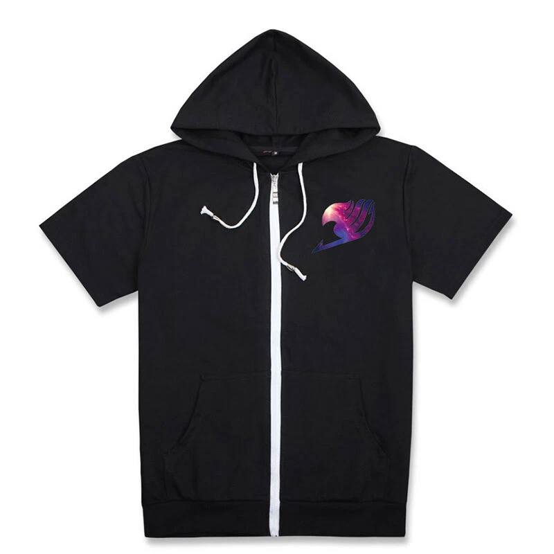 Anime short online sleeve hoodie
