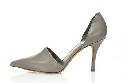 Vince. Womens Gray Leather D'Orsay Pointy Toe Heels Pumps Shoes Size 9.5 M