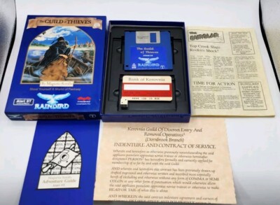 The Guild Of Thieves Game Atari ST Rare Cib Big Box Floppy Disc Magnetic Scrolls