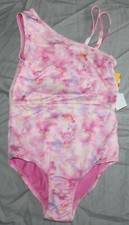 Cat  Jack Girls' Gymnastics Floral Spray Sleeveless Leotard Size Medium 7/8