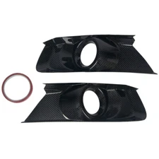 ACCELATEC Fog Light Bezels Carbon Fiber Pair Mustang V6/ EcoBoost/ GT 2015-2017