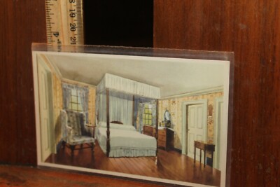 Vintage Postcard Mount Vernon General Washington's Bed Chamber 