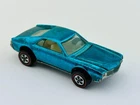 Hot Wheels Redline CUSTOM AMX Graqua Green Fade US White Interior Very Nice !!