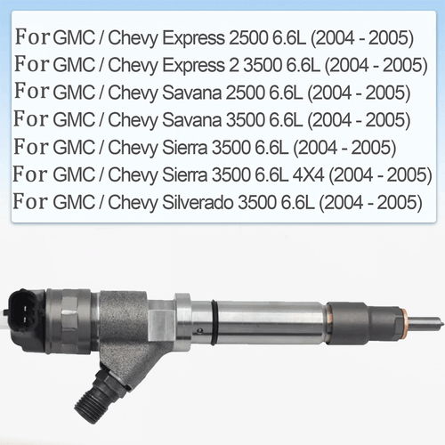 1X 0986435504 Fuel Injector for 2004.5-2005 Chevrolet GMC 6.6L Duramax LLY - Picture 2 of 8
