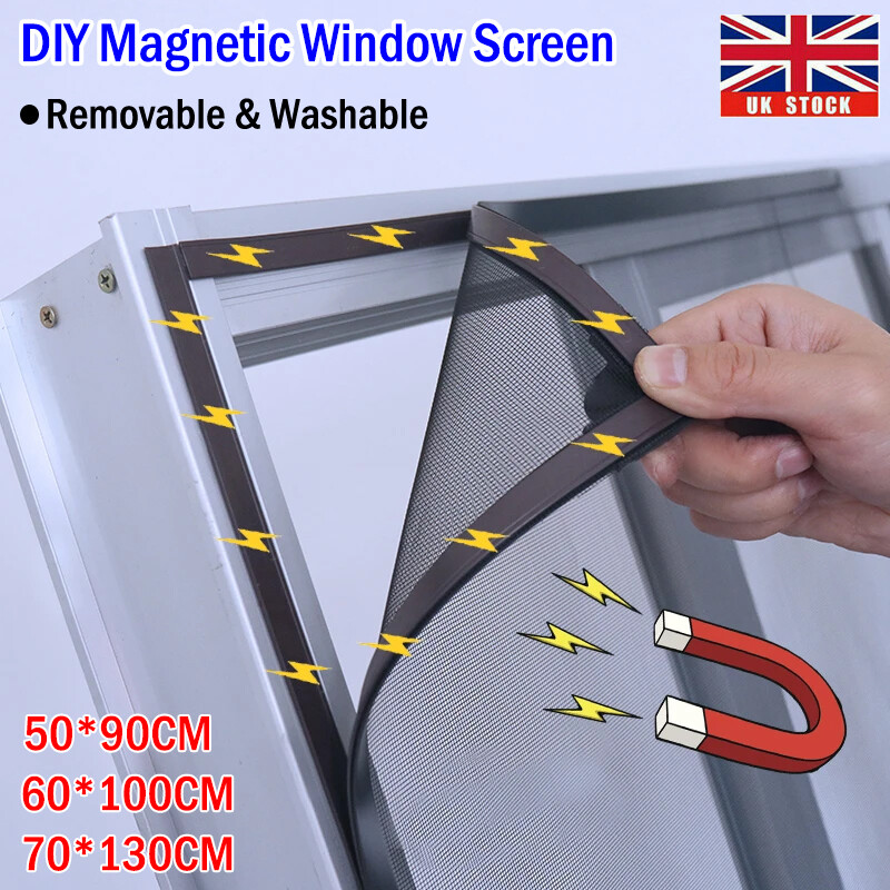 UK Window Screen Mesh Net Bug Mosqiuto Fly Insect Moth Window Netting