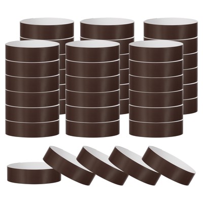 200 Pack Paper Wristbands for Events, Neon Party Concert Wrist Bands Brown