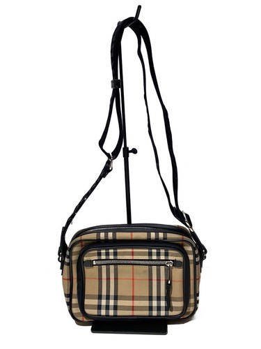 BURBERRY Shoulder Bag Beige Check Pattern 8010152