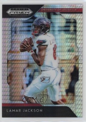 2019 Panini Prizm Draft Hyper Prizm 55/75 Lamar Jackson #60 0e1b
