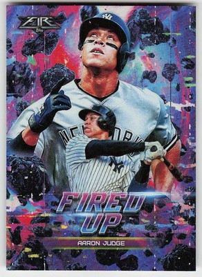 2018 Topps Fire #F-10 Aaron Judge BASEBALL New York Yankees