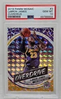 2019 Mosaic LEBRON JAMES Overdrive Refractive Card PSA 10 Gem Mint