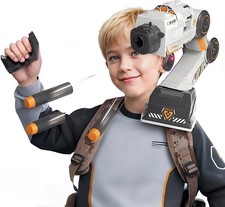 Smart Mechanical Arm Robot Shoulder Blaster Inductive Tracking Foam Blaster Toy