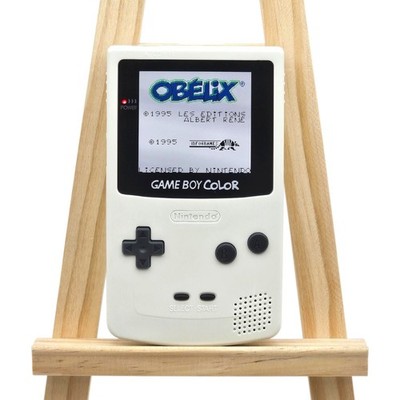 Nintendo Game Boy Color GBC Hispeedido AMOLED Q10 XL Cream White