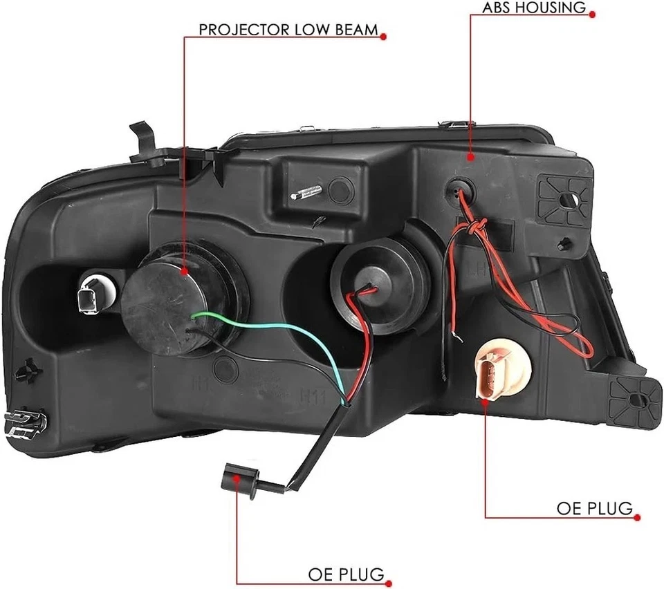 Auto Dynasty Dual LED DRL Headlights Assembly Compatible with 2004-2008 Ford F-1 - Image 2 of 4