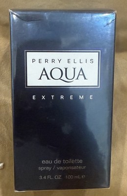 BRAND NEW, SEALED! AQUA EXTREME by Perry Ellis cologne for men EDT 3.4 FL. OZ.
