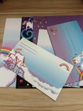 Lisa Frank Stationery Sheets  Envelopes 6 Piece Set