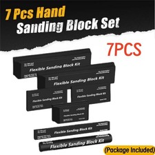 7 Pcs Sanding Block Kit Flexible EVA Foam Wet or Dry for Automotive or Woodwork