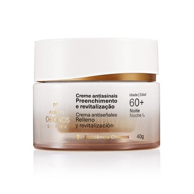 Natura -Chronos Creme Antissinais Preenchimento Revitalizacao 60+ Noite 40Gr