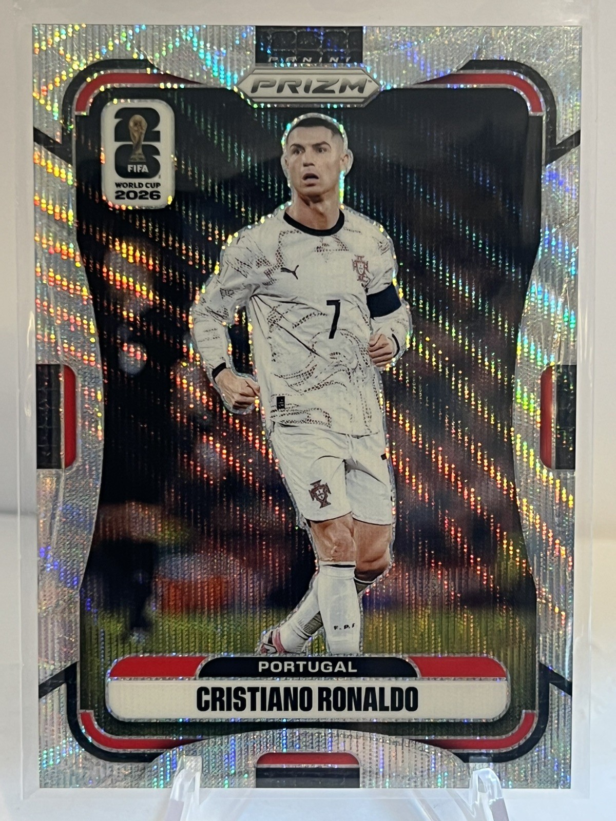 2026 Panini Prizm World Cup - #367 Cristiano Ronaldo - Silver Wave view 1