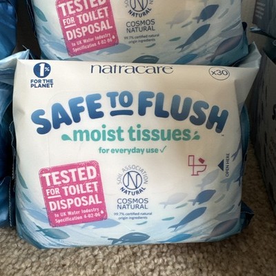 Natracare Safe zum Spülen feuchter Taschentücher 30er (16er Pack)