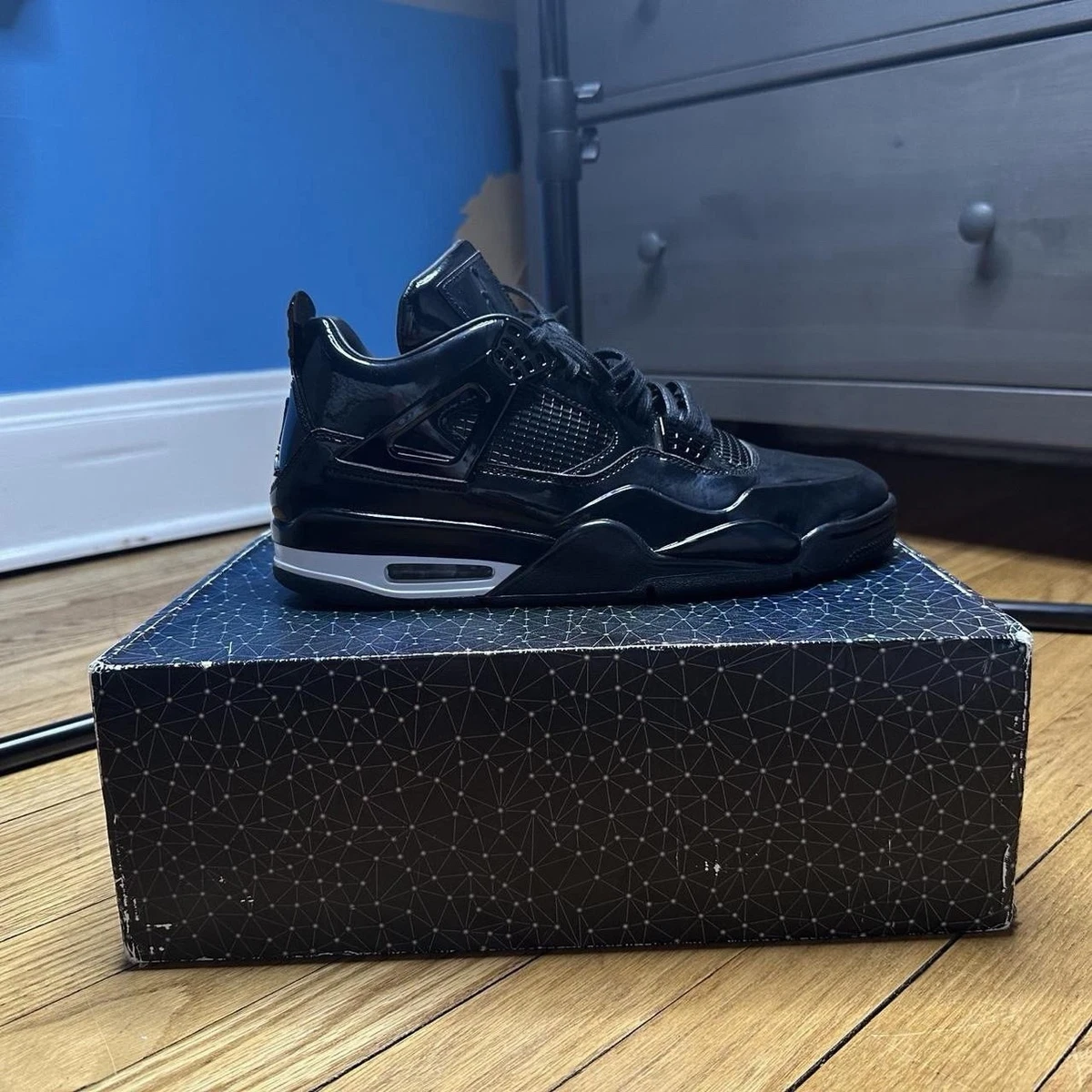 Air Jordan 4 Retro 11Lab4 ‘Black Patent Leather’ Size 9.5 Lab-grown. The Jordan 4 Retro  main image 3