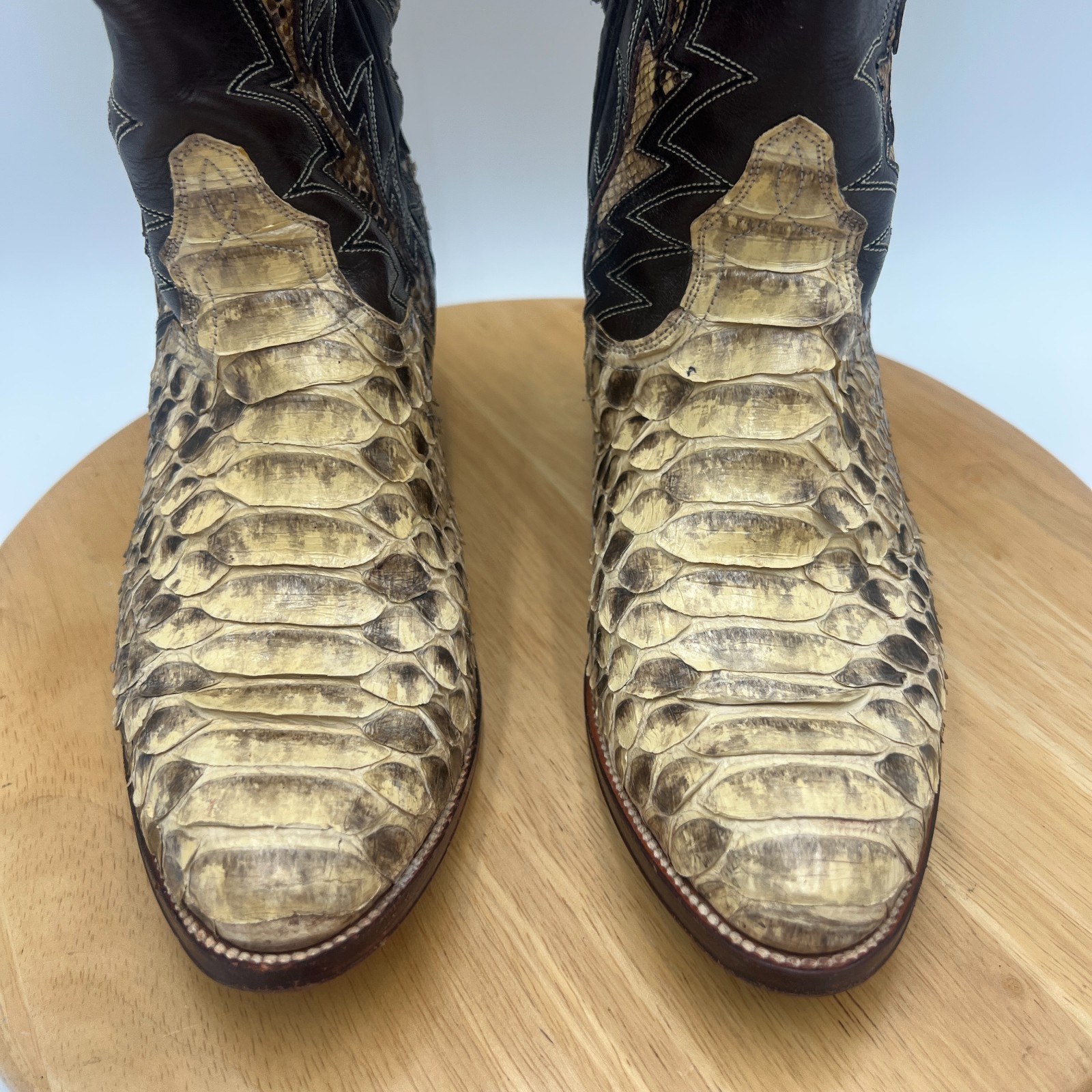 Dan Post Boots Womens 6 Brown Python Snakeskin We… - image 3