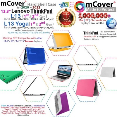 NEW mCover  Hard Case for 2021 13.3'' Lenovo ThinkPad L13 Yoga Gen. 1 Gen2 Laptop