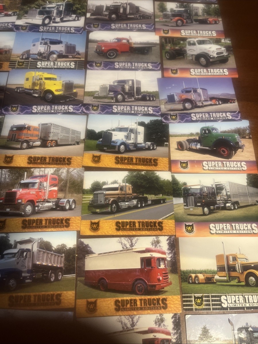 super trucks limited edition cards value CAT Scale Collector Cards & Merchandise