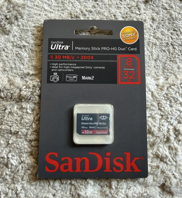 SanDisk Ultra 32GB Memory Stick PRO-HG Duo Mark2 30MB/s Class 10 For Sony