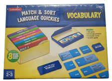 NEW Lakeshore Vocabulary Match  Sort Language Quickies Game Grades 2-3 Sealed