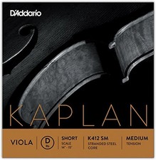 D'Addario Kaplan Viola Single D String, Short Scale, Medium Tension