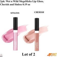 2pk: Wet n Wild MegaSlicks Lip Gloss, Cherish and Sinless 0.19 oz