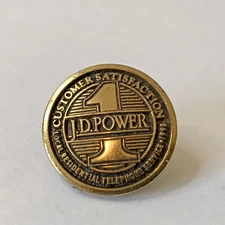 JD power 1 customer satisfaction local residential telephone service 1998 pin(Y3