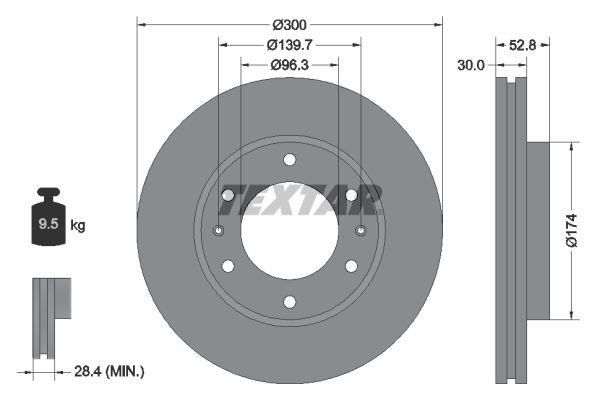 Textar 92203800 Bremsscheibe FüR Hyundai-image