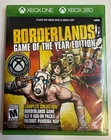 Borderlands GOTY Edition Microsoft Xbox One And Xbox 360 Compatible USED TESTED