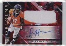 2018 Panini Origins Red /99 DaeSean Hamilton #128 RPA Rookie Jumbo Patch Auto RC