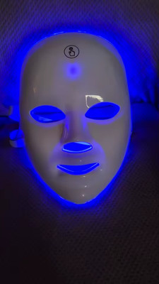 7-Color LED Facial Mask with Neck   Red Light Therapy for Skin Tightening & Lift
