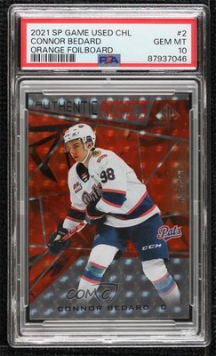 2021 Upper Deck SP Game Used CHL Edition Orange Foilboard /499 Connor Bedard 6hh