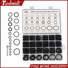 1020 Pcs O Ring Kit 20 Size Nitrile Rubber Oring Assortment Set Resist Oil Heat