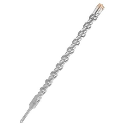ZKH 1-1/8'' x18'' SDS Plus Rotary Hammer Drill Bit, 4 Cutter Crossed-Tipped, Wi...