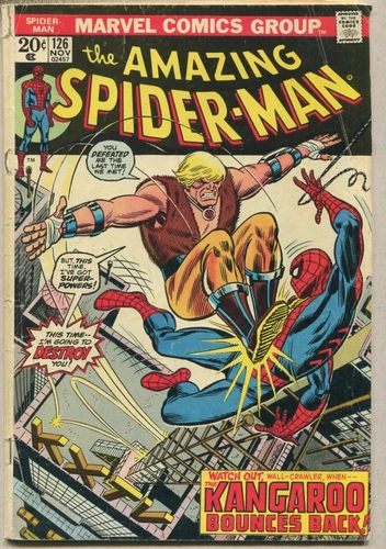 The Amazing Spider-Man: #126 GD/VG Wall Crawler, Kangaroo   Marvel   SA
