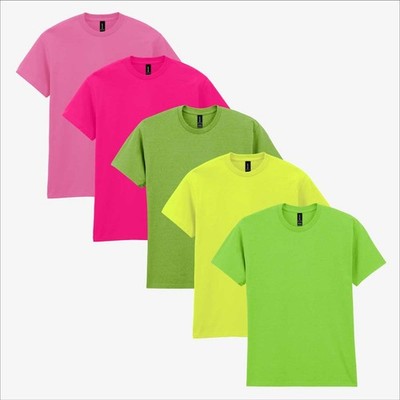 Gildan Herren 5er-Pack Gym Ready Baumwolle Rundhalsausschnitt T-Shirt Paket...