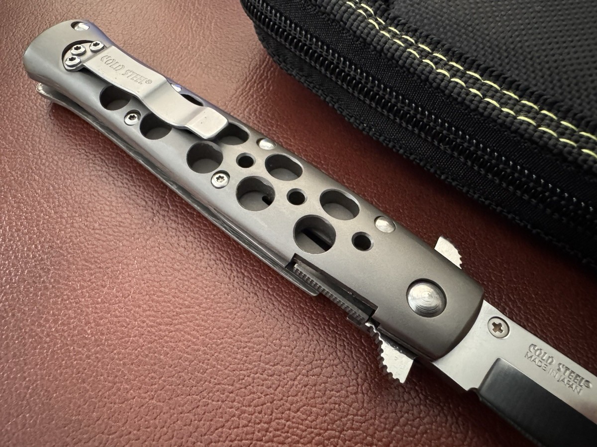 Vintage Cold Steel Ti Lite Folding Knife Titanium Handle Made In 
