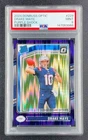 2024 Panini Donruss Optic Drake Maye #229 Purple Shock Rated Rookie PSA 9