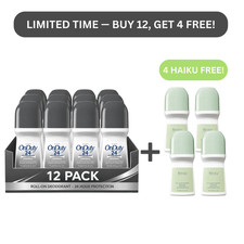 Avon On Duty Roll-On Antiperspirant Deodorant 2.6oz 12 Pack  4 FREE Haiku