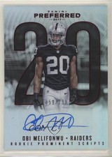 2017 Panini Preferred Rookie Prominent Scripts Red /199 Obi Melifonwu Auto 00jz