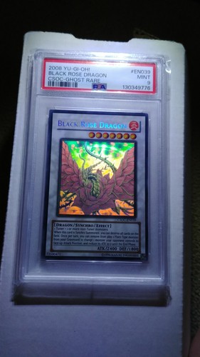 Yugioh / Black Rose Dragon / CSOC / Ghost Rare / PSA-9 MINT / CSOC-EN039