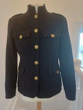 Joules Witton Tweed Jacket Women's Size 12 Navy. J25