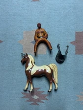 Vintage 1950s Hartland Plastics The Lone Ranger Tonto Action Figure Horse Saddle