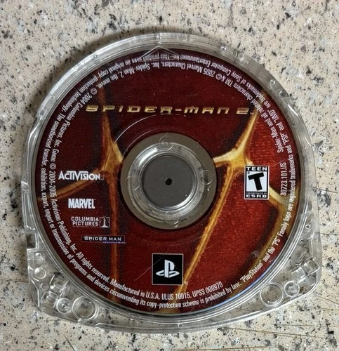 Spider-Man 2 Game, Sony PlayStation PSP, UMD Only *TESTED